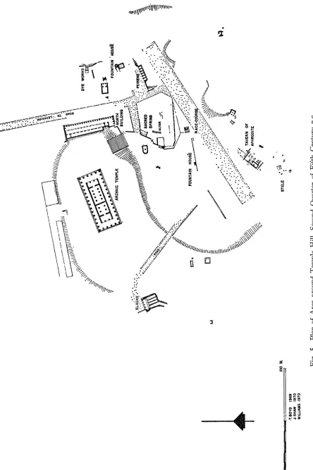 Fig. 5. Plan of Area around Temple Hill, Second Quarter of Fifth Century B.C. 