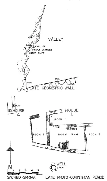 FIG. 3. Plan of Protocorinthian House, Period 2. 
