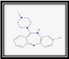Fig. 1: Structure of Clozapine 
