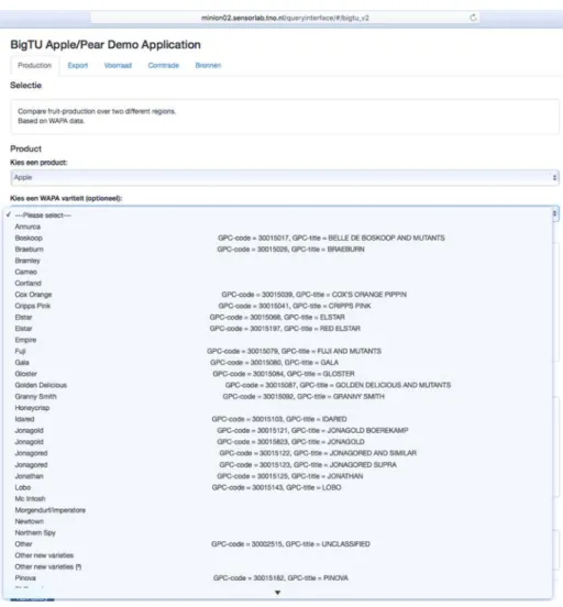 Figure 7. Demo application interface. 