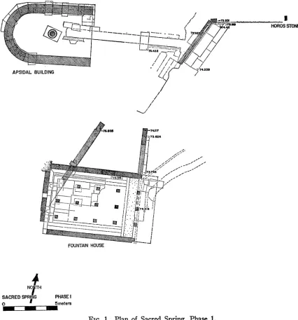 FIG. 1. Plan of Sacred Spring, Phase 1. 