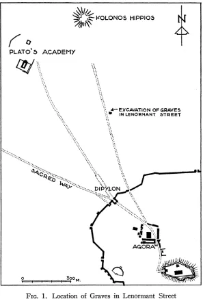 FIG. 1. Location of Graves in Lenormant Street 