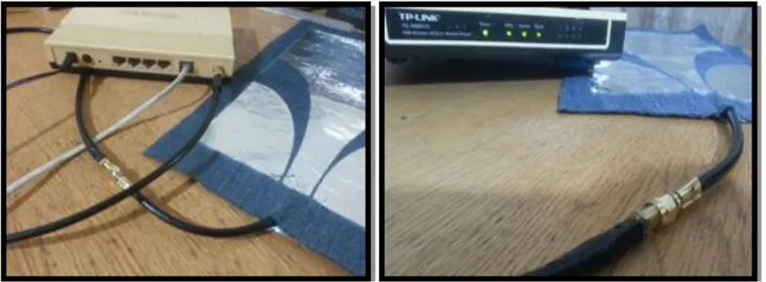 Fig 11: Simulated total efficiency of bent antenna. 