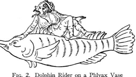 FIG. 2. Dolphin Rider on a Phlyax Vase 