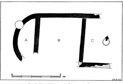FIG. 2. House M in Area A; Diagrammatic Plan. 