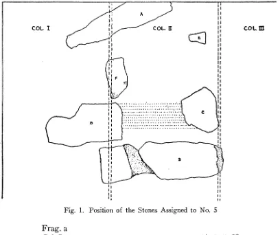 Fig. 1. Position of the Stones Assigned to No. 5 