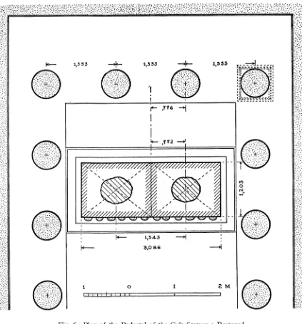 Fig. 6. Plan of the Pedestal of the Cult Statues Restored 