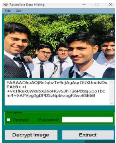 Fig 5 : The image is encrypted and it is saved   