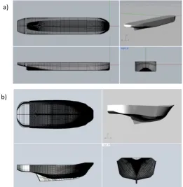 Figure 1.5: Local (tug) and global coordinate systems and vessel locations. 