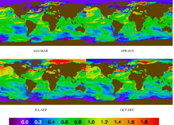 Figure 3. Change in SST (  C) using CMIP5 data over the 25 years from 2006–2011 to 2031–2036.