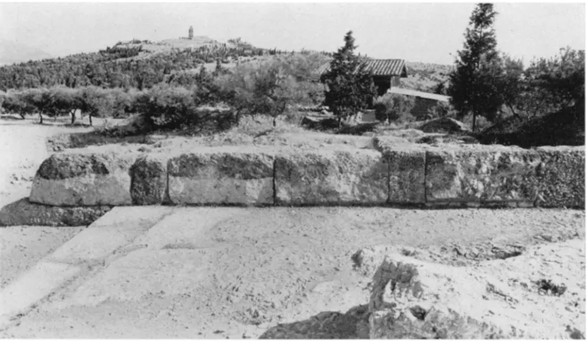 Fig. 18. Compartment WArall above East Endl of East Stoa B, from the North 