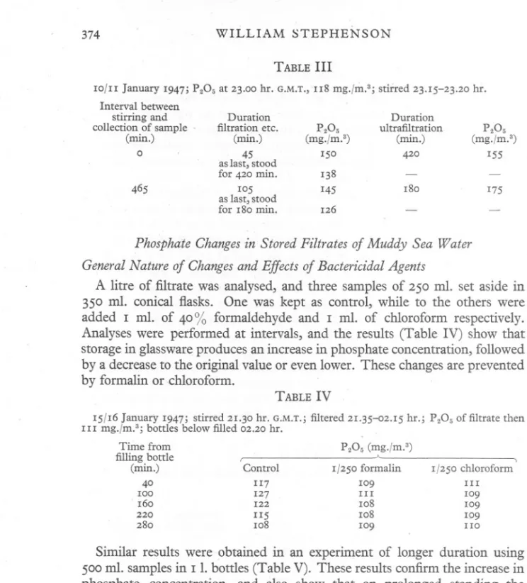TABLE III