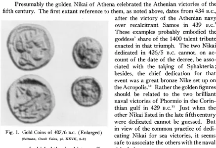Fig. 1. GFold Coins of 407/6 B.C. (Enlarged) 