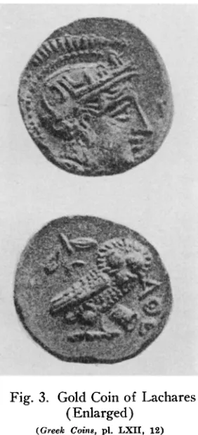 Fig 2. Gold Coin of Alexander (Enlarged) 