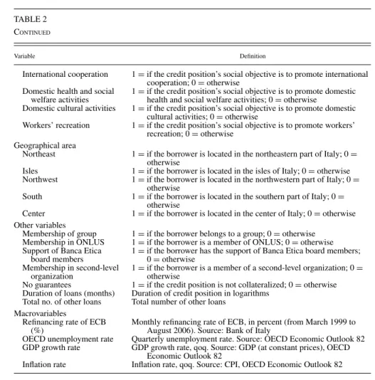 TABLE 2 C ONTINUED