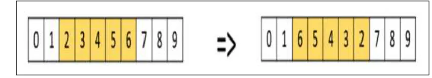 Fig. (12): A graphical representation of uniform crossover. 