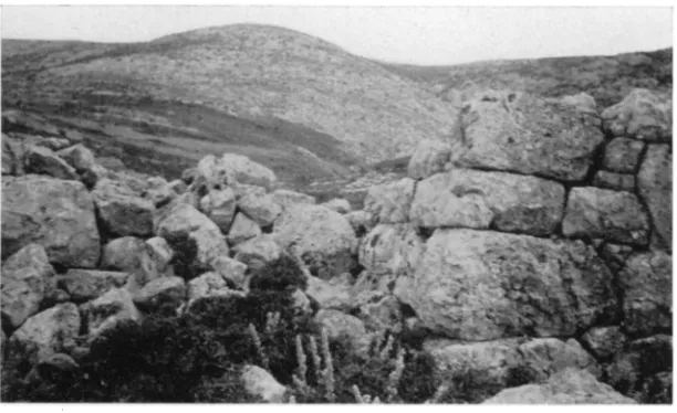 Fig. 9. Jog in Wall, on Aigaleos; Return at Left (For Continuation to Right, see Wrede, No
