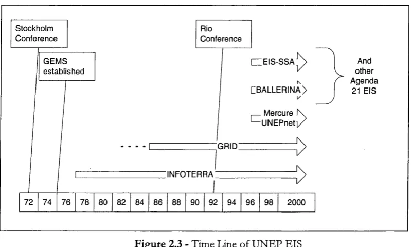 Figure 2.3 - Time Line of UNEP EIS