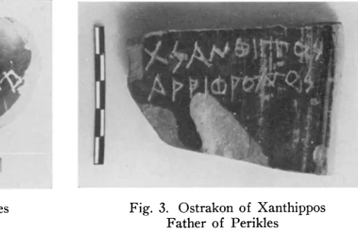 Fig. 3. Ostrakon of Xanthippos Father of Perikles 