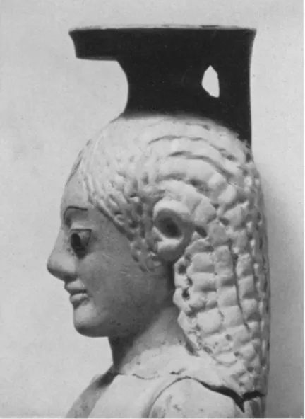 Fig. 5. The Kneeling Boy. Detail of Head. Left Side 
