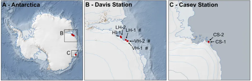 Fig 1. Soil sampling locations used for morphological and metabarcoding analysis of invertebrates
