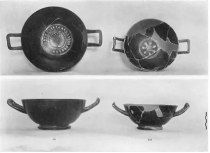 Fig. 9. Black-glazed Cap-Kotylai with Stamped Decoration 