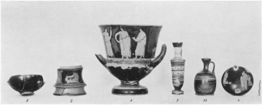 Fig. 4. Figuired Vases from a Fifth Century Well 