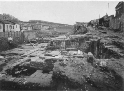 Fig. 1. The Foundations of the Royal Stoa withi its Annex on the Right 
