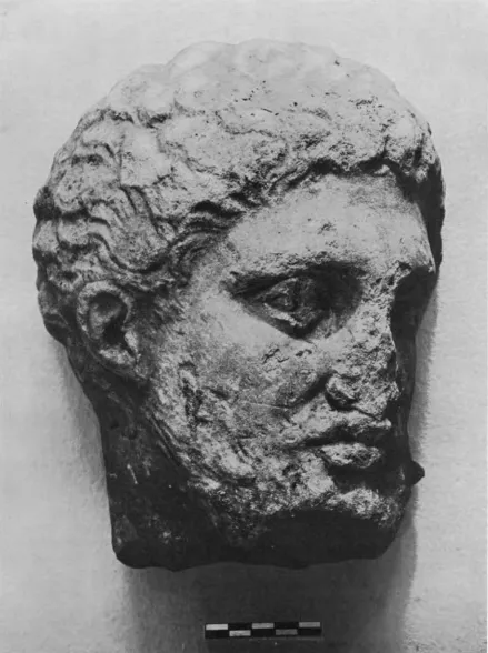 Fig. 1. A Marble Head from an Attic Grave Relief 