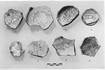 Fig. 9. Byzantine Pottery; Early Sgraffito Ware, Later Styles 