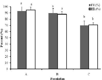 Figure 3: Average body length of male and female transgenic betta fish Betta imbellis after 5 months of rearing period