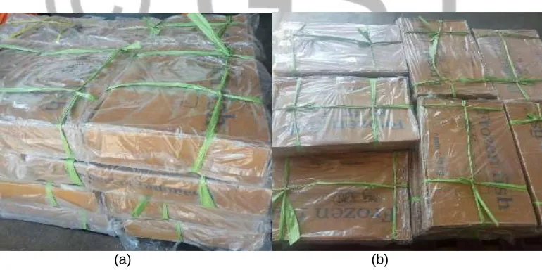 Figure 1. (a) Figure 1. Packaging from Regions Not in Accordance with Export Standards;           (b) Packaging in Accordance with Export Standards 