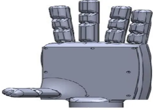 Figure 1. Schematic of prosthetic hand electronic parts  Mechanical design 