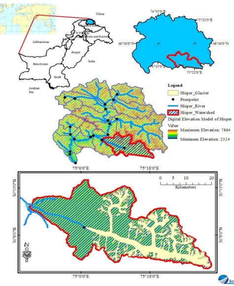 Fig. 3 Study area - Hispar watershed. 