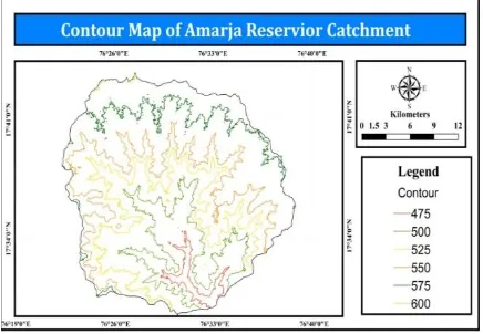 Fig. 10 Circulatory ratio map of Amarja reservoir catchment. 