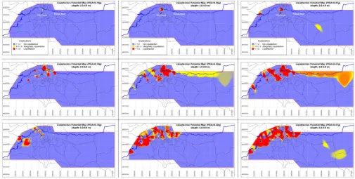 Fig. 11. Liquefaction potential map of the study area.