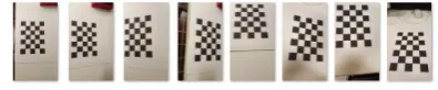 Figure 3. Sample subset of calibration chessboards