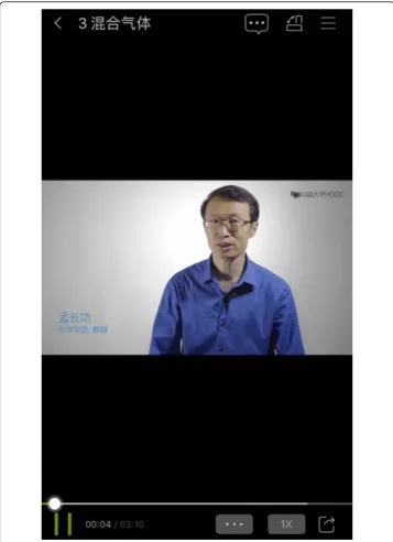 Fig. 1 An example of a micro-lecture with slides. The video screenshot of the chemistry course is takenfrom the Chinese university MOOC platform