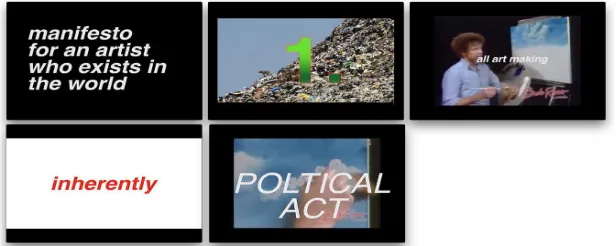 Fig. 1 Screenshots of student AP’s manifesto.  