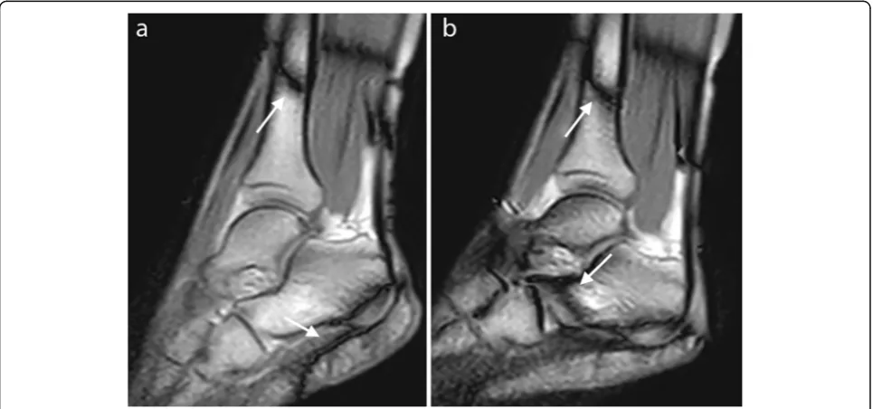 Fig. 7 Patient and coil positioning for wrist (a), finger (b), and ankle motion evaluation (c)