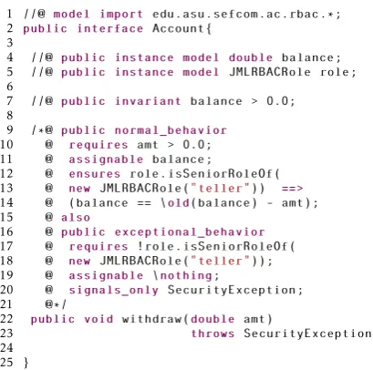 Figure 7. Enhancing a DBC contract with Access ControlAssertions.