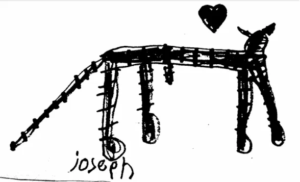 Illustration by Joseph, age 6, The Solid Foundation Association,  State College, PA. 