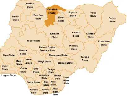 Fig. 1. Map of Nigeria showing the state where the study was done 
