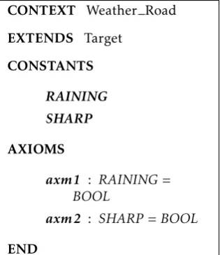 Figure 8. Extended context for ACC system