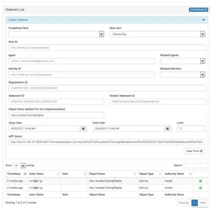 Figure 22. A screenshot from the implementation asking learners to click on a button 