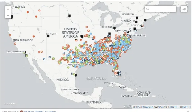 Figure 2. Full timeline showing when various monuments were created and schools were named in honor of Confederates