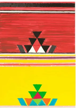 Figure 3. Group work. Sedu: Then and Now. Watercolor on paper.“Sedu is sym-