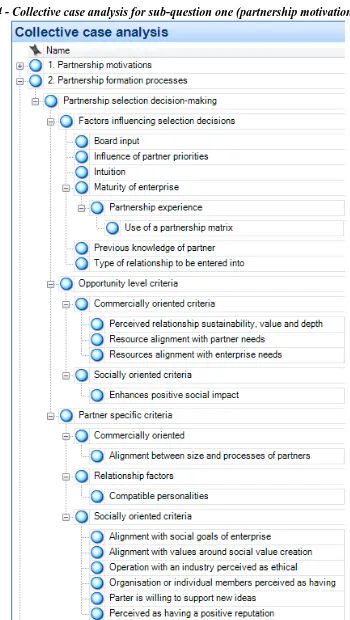 Figure 4 - Collective case analysis for sub-question one (partnership motivations) ‎