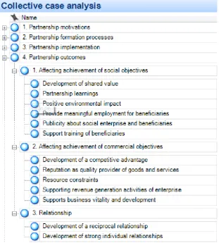 Figure 7 - Collective case analysis for sub-question four (partnership outcomes)‎  