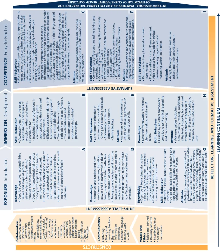 FIGURE 7: A Framework for the Development of Interprofessional Education Values and Core Competencies